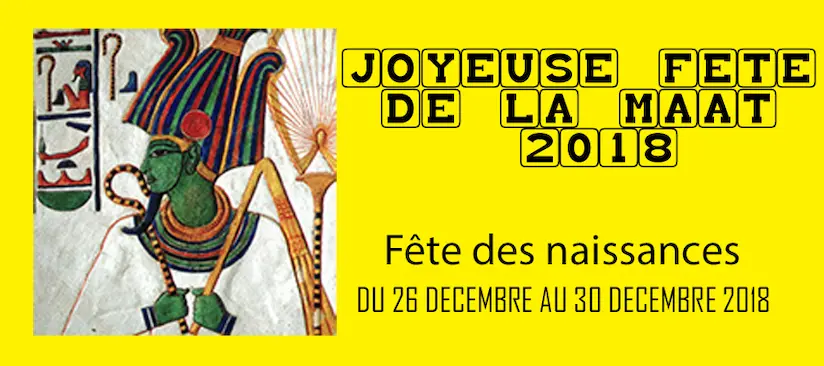Fête de la Maât 2018