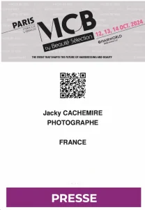 Badge presse salon MCB