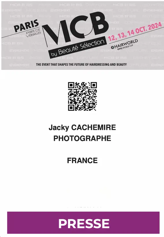 Badge presse salon MCB