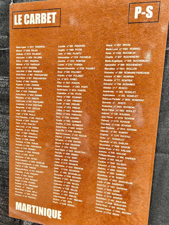 CM98 23 mai 2023 Mémorial les noms de l'abolition 4