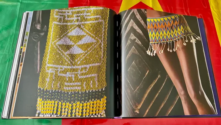 Perles d'Afrique jupe et tissu ornés de perles