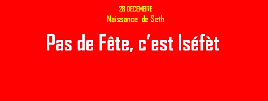 Fête de la Maât 2018 Seth