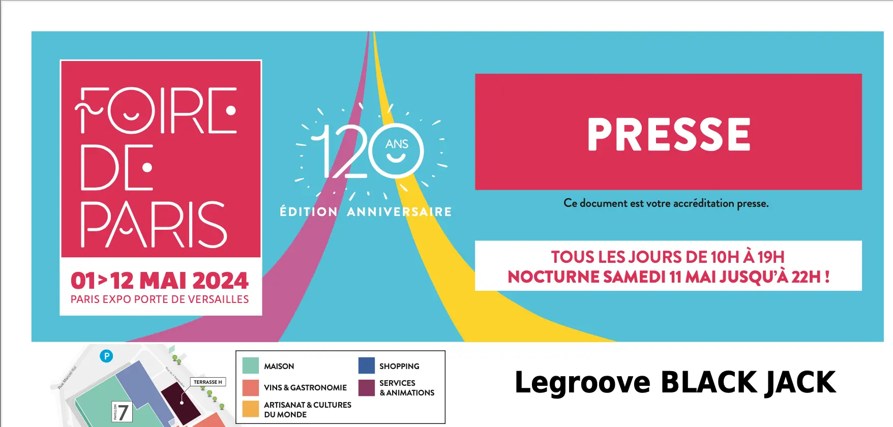 Foire de Paris badge presse